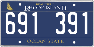 RI license plate 691391