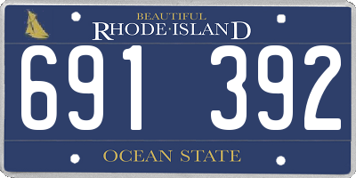 RI license plate 691392