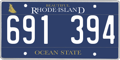 RI license plate 691394