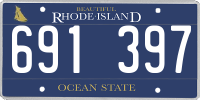 RI license plate 691397