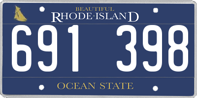 RI license plate 691398