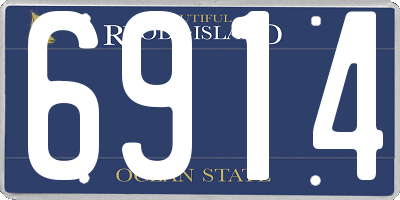 RI license plate 6914