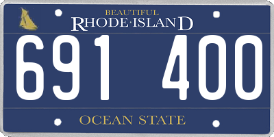 RI license plate 691400