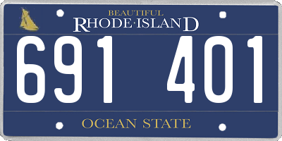 RI license plate 691401