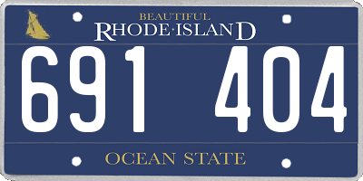 RI license plate 691404