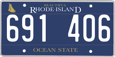 RI license plate 691406
