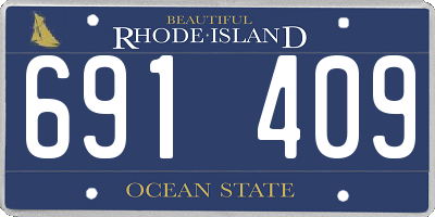 RI license plate 691409