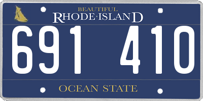 RI license plate 691410