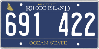 RI license plate 691422
