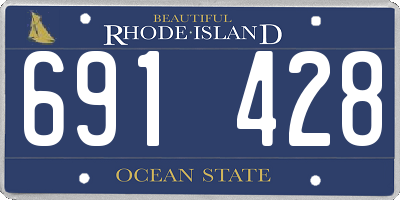 RI license plate 691428