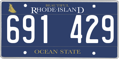RI license plate 691429