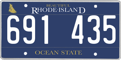RI license plate 691435