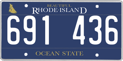 RI license plate 691436