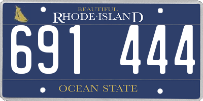 RI license plate 691444