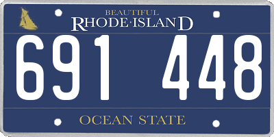 RI license plate 691448