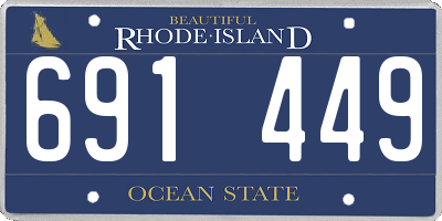 RI license plate 691449