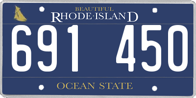 RI license plate 691450