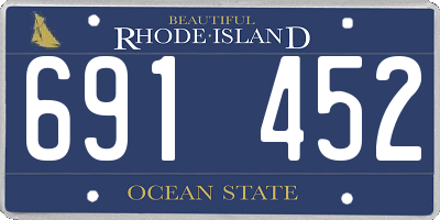 RI license plate 691452
