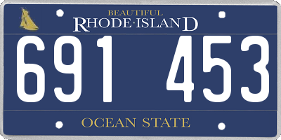 RI license plate 691453