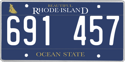 RI license plate 691457
