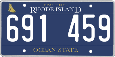 RI license plate 691459