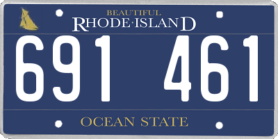 RI license plate 691461