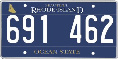 RI license plate 691462