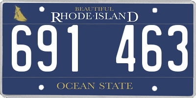 RI license plate 691463