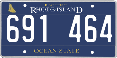RI license plate 691464