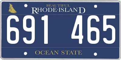 RI license plate 691465