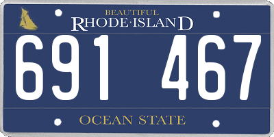 RI license plate 691467