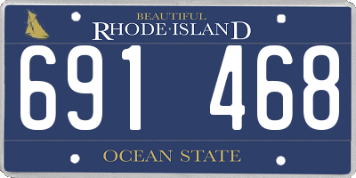 RI license plate 691468