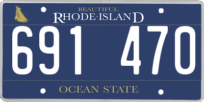 RI license plate 691470