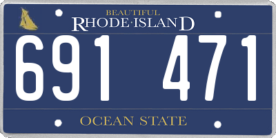 RI license plate 691471