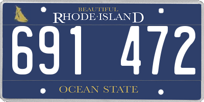 RI license plate 691472