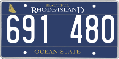 RI license plate 691480