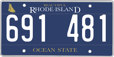 RI license plate 691481
