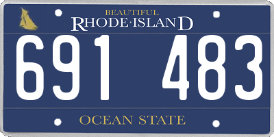 RI license plate 691483
