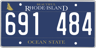 RI license plate 691484