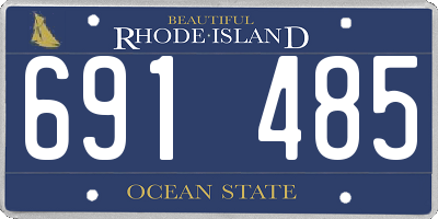 RI license plate 691485