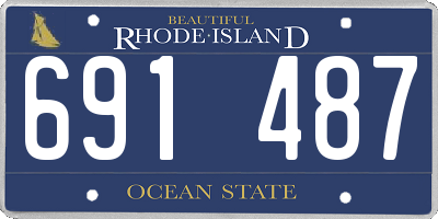 RI license plate 691487
