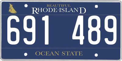 RI license plate 691489