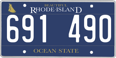 RI license plate 691490