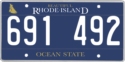 RI license plate 691492