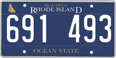 RI license plate 691493