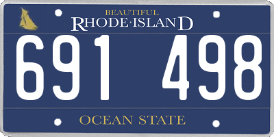 RI license plate 691498