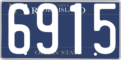 RI license plate 6915
