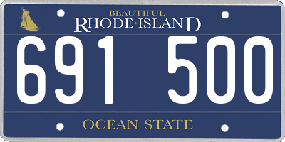 RI license plate 691500