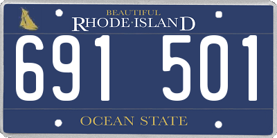 RI license plate 691501
