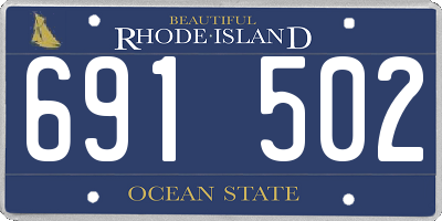 RI license plate 691502